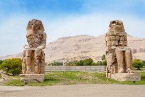 The Colossi of Memnon (King Amenhotep III) in Luxor